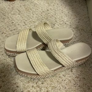 Chinese Laundry Tweed Platform Sandal